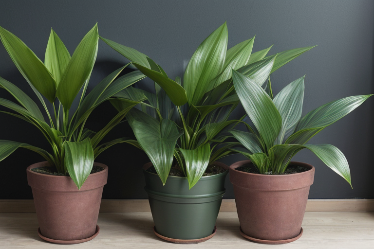 Cast-Iron Plant with long, dark green lance-shaped leaves growing from the base